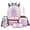 Baby Dragon Stars, variant on Capybara 5Pcs Girls Backpack for School with Strawberry Lunch Bag Multifunctional Pencil Case Water Bottle Bag Lanyard Keychain Lightweight for Middle High School