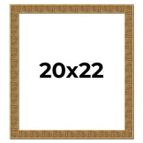 20x22 Frame Black and Gold Distressed Solid Wood Sonoma Picture Frame | 1.625 Inch Moulding Width |