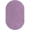 thumbnail image 1 of Unique Loom Tapis Moderne Shag Uni 5 Pieds x 8 Pieds Ovale Lilas, 1 of 2