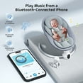 thumbnail image 5 of Doulami Electric Baby Swing for Newborn to Toddler Portable Infant Swing Rocker with Remote & APP Control & IMD Touch Panel, 5 Sway Speeds, 10 Lullabies, Gray, 5 of 16