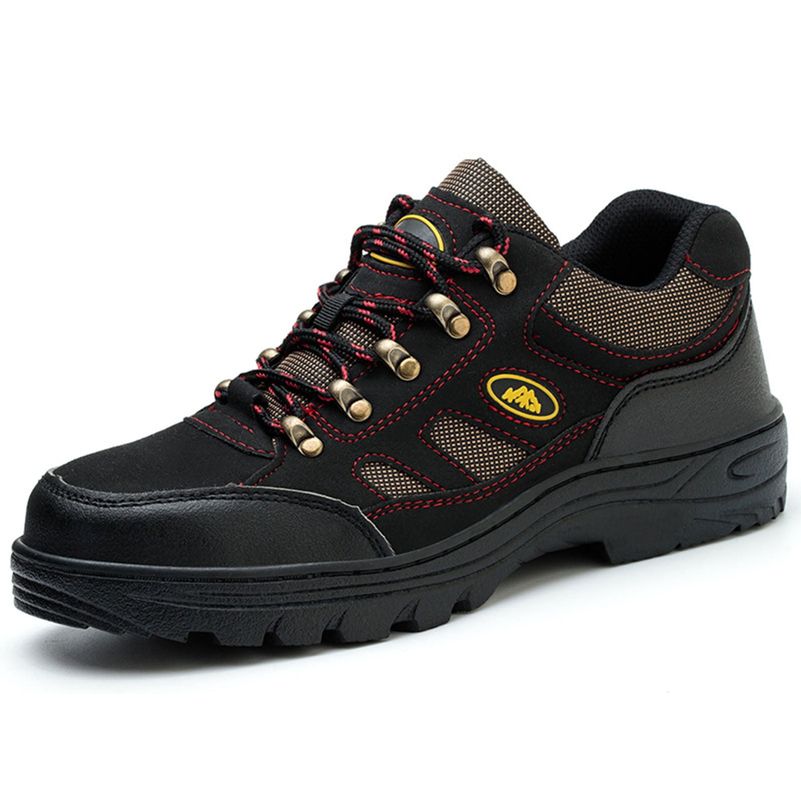 Black Women'S Hiking Shoes Comfortable Outdoor Trail Walking Non Slip Outsole For Trekking Backpacking Camping Travel Adventure Size 38