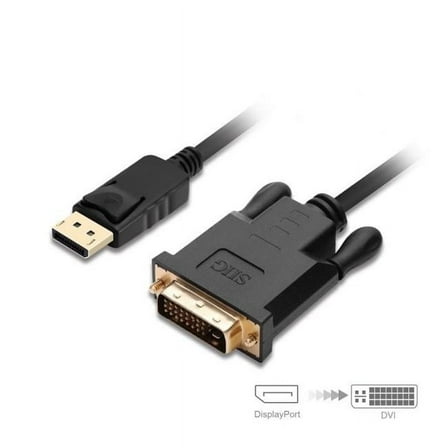 6 ft. DisplayPort to DVI Cable