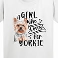 thumbnail image 4 of Inktastic A Girl Who Loves Her Yorkie Youth T-Shirt, 4 of 5