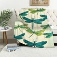 thumbnail image 1 of Manta de felpa de libélula verde azulado para niños y niñas, regalo para mujeres, manta de forro polar para cama, sofá, manta Sherpa de animales, decoración de habitación, manta borrosa verde azulado, 1 of 6