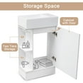 thumbnail image 5 of Bellemave 18.6” Small Bathroom Vanity Set with Sink and Left or Right Side Storage White Bathroom Storage Cabinet Free Standing Single Basin Vanity (18.6”, Left or Right Side Storage), 5 of 11