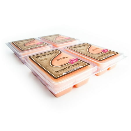 Autumn Splendor Wax Melts Bulk Pack - 4 Highly Scented Bars - Made With Natural Oils - Air Freshener Cubes Collection