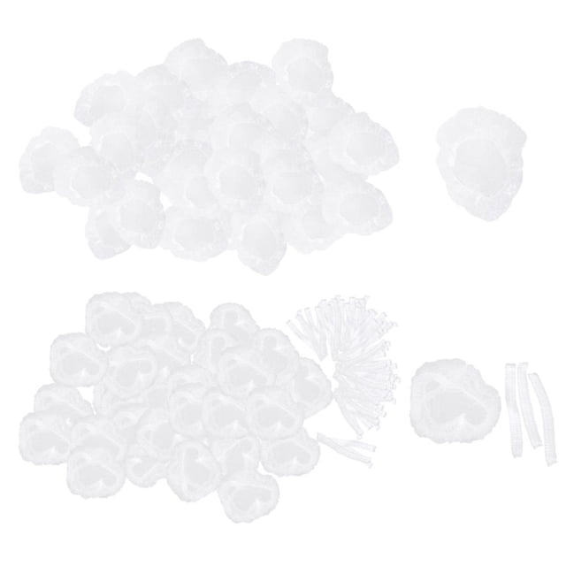 200 Piezas Desechables Pelo Permanente Tapas Para SALÓN DE Spa De Servicio De Alimentos SM SunniMix Gorro de ducha desechable Spa salón de pelo peinado tapa