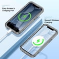 thumbnail image 4 of Allytechgroup iPhone 11 Pro Max Case with Screen Protector, Magnetic Back Cover Compatible with Magsafe Transparent Shockproof Drop Proof Phone Case for Apple iPhone 11 Pro Max, Grey, 4 of 8