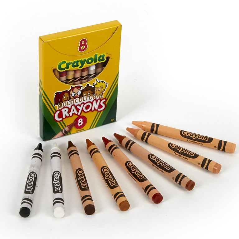 Crayola Multicultural Crayons, Reg Size, 8 Colors, Set Of 24 Boxes