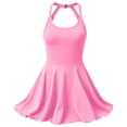 thumbnail image 4 of UOCUFY Women's Athletic Dress with Built-in Shorts & Pockets Workout Tennis Golf Active Wear U Neck A-line Dresses(Pink,S), 4 of 4