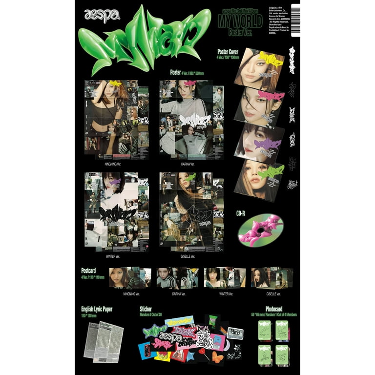 Aespa - MY WORLD - The 3rd Mini Album - KPOP Songs - ZINE