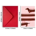 thumbnail image 3 of SSNTSY Valentines Day Card Dachshund Greeting Cards with Envelope Valentines Day Notecard Blank Tables for Mom Her Him 4 X 7 inch, 3 of 8