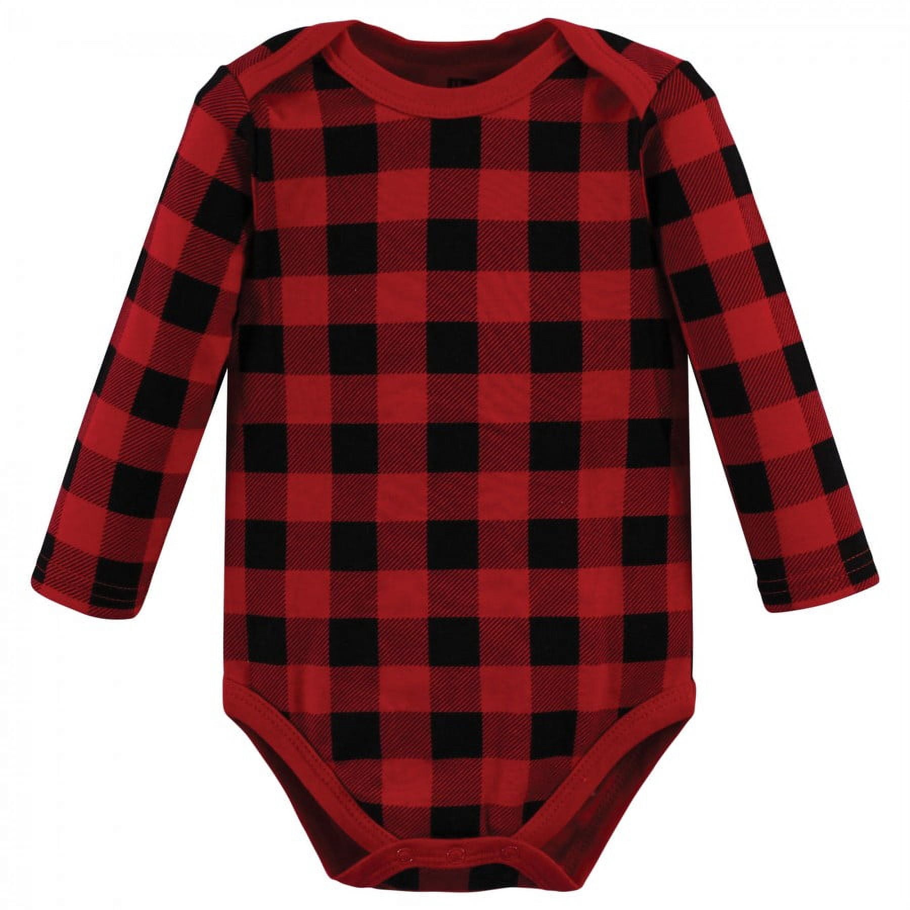 Hudson Baby Cotton Long-Sleeve Bodysuits, 3- Pack, Newborn- 24 Months