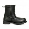thumbnail image 2 of Hot Leathers BTM1008 Men's Black 8-inch Round Toe Engineer Leather Boot with Lug Sole 15W, 2 of 10
