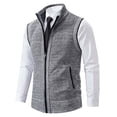 thumbnail image 4 of Kcodviy Mens Autumn And Winter Printed Pocket Knitted Wool Cardigan Vest Sweater Vest Turtleneck Sweaters For Men Summer Sweaters For Men Cardigan Sweater Crop Sweater For Men Long Sweater Dress For M, 4 of 9
