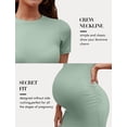 thumbnail image 4 of Vestido Beauty Summer Manga Corta Maternidad Midi Sage L, 4 of 6