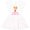 White and Pink, variant on Inktastic Future Lacrosse Star Girl Girls Toddler Dress