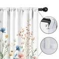 thumbnail image 4 of Blackout Kids Curtains,Pioneer Flower Childrens Insulated Curtains Set Of 2,Bedroom Essentials,Toddler Room Decor 42x54in(106x137cm), 4 of 4