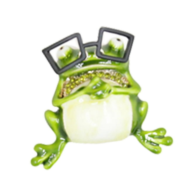 Broche de rana, regalo de joyería, broche de fiesta de San Valentín, decoración de ropa, broche de boda, insignia de alfileres de solapa de animales Estilo A Yinane Broche