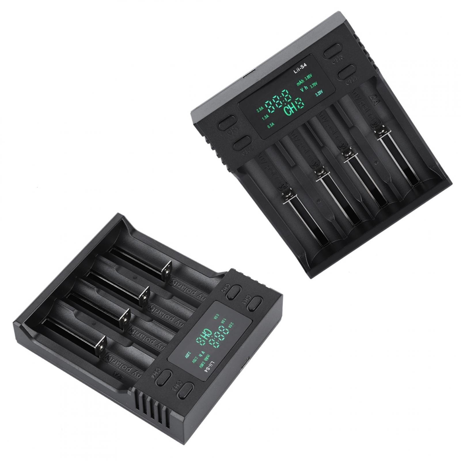 Liitokala Lii-S4 4 Slots LCD Smart Charger Intelligent Battery Charger Y4Z7 