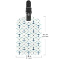 thumbnail image 6 of Square 2Pack PU Leather Anchor Cruise Luggage Tag with Privacy Cover and Name ID Tag for Travel Handbags Backpacks Luggage Tags, 6 of 6