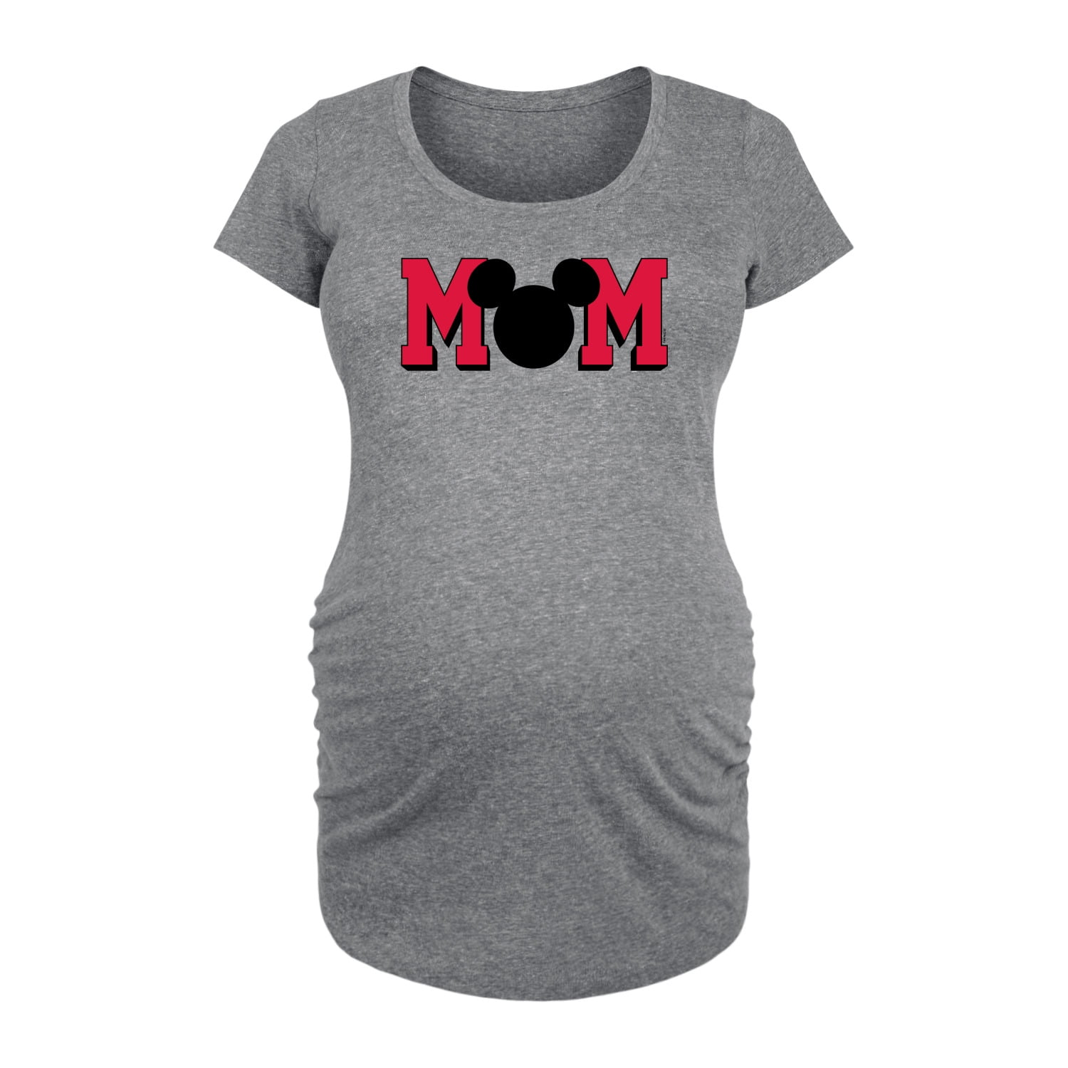 Disney - Mom Mouse Silhouette - Women's Maternity Scoop Neck Graphic T-Shirt