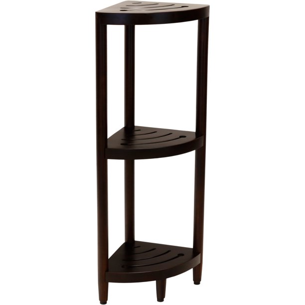 Teak Bathroom Shelves
 - Kai Corner Mocha Teak Bath Shelf Walmart Com Walmart Com