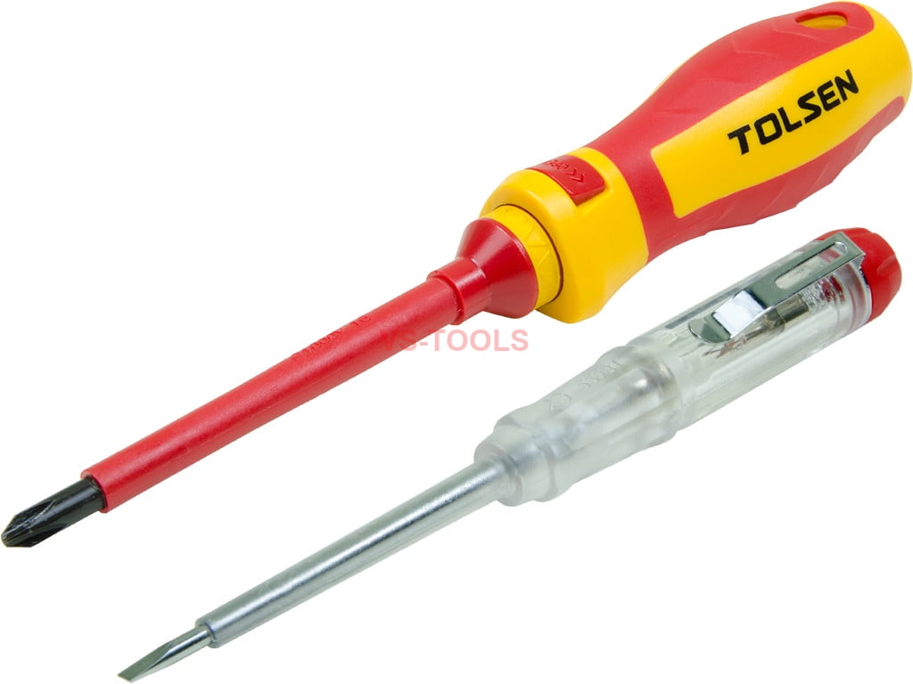 13pcs Tolsen Interchangeable VDE 1000V Power Insulated Screwdriver Set