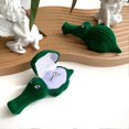 thumbnail image 3 of Alligator Rings Box Decorative Rings Box Cute Rings Box Portable Jewelry Rings Box, 3 of 4
