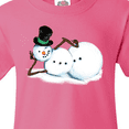 thumbnail image 4 of Inktastic Sassy Snowman in Top Hat Youth T-Shirt, 4 of 5