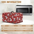 thumbnail image 5 of TSOVTHRID Snowman Snowflake Star Print Microwave Oven Dust Cover Dust-Proof Sturdy Microwave Oven Cloth Cover Small Appliance Protector for Kitchen Christmas Decor, 18.25"W x 14.5"D x 11"H, S, 5 of 7