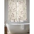 thumbnail image 6 of Sheer Curtains 63 Inches Long, Flower Leaves, Light Filtering Window Curtains for Living Room, Farmhouse Country Flower Bud Watercolor Rod Pocket Voile Sheer Curtain Drapes, 52"W x 63"L, 2 Panels, 6 of 8