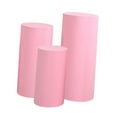thumbnail image 3 of AMLESO 2x Cylinder Base Covers Cylinder Base Stand Cover Decor Cylinder Base Covers for light pink, 3 of 8