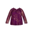 thumbnail image 5 of Terra & Sky Women’s Print Mesh Top with Long-Sleeves, Sizes 1X-4X, 5 of 5
