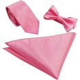 thumbnail image 1 of HAHDAXIA Ensemble 3 Pcs pour Hommes, Mode, Cravates Moulantes en Polyester, Nœud Papillon, Nœud Papillon, Poche, Carré, 1 of 6