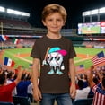 thumbnail image 2 of Boys Summer Shirts Size 5t Crew Neck Graphic T-Shirts Back To School Short Sleeve T Shirts Funny Tee Shirt Preppy Toddler Boy Clothes, 2 of 4