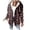 Brick Red, variant on Sherpa Lined Plaid Hooded Shacket for Women, Button Front Relaxed Fit, Vintage Fall Winter Casual Outerwear, 1 Piece, S-3XL, Plus Size Friendly