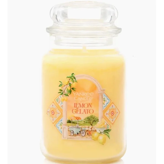 Yankee Candle Hello, Italy! Collection - Lemon Gelato Scented - Large Single Wick Original Jar Candle
