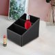 thumbnail image 3 of Caja de almacenamiento de cuero Pu con soporte de Control remoto para teléfono de 3 celdas, papelería, maquillaje, organizador cosmético Des, 3 of 5