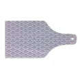 thumbnail image 1 of Victorian Cutting Board, Floral Lavender Color Bloom Blossoms Flowering Continuous Classy Design Print, Decorative Tempered Glass Cutting and Serving Board, Wine Bottle Shape, Fuchsia, by Ambesonne, 1 of 1