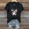 thumbnail image 2 of VBTAPA Easter Shirt for Women Bunny Shirts Cute Rabbit Graphic Tee Christian T-Shirt Easter Eggs Graphic Casual Tee Tops Daily Sales Black L, 2 of 5