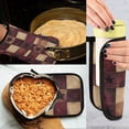 thumbnail image 5 of Yayeee Oven Mitts and Pot Holder Set of 2 Heat Resistant Kitchen Gloves Baking Hot Pad, Star Spangled Squares, 5 of 5