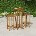 thumbnail image 1 of vidaXL 3 Piece Garden Bar Set Solid Wood Acacia, 1 of 5