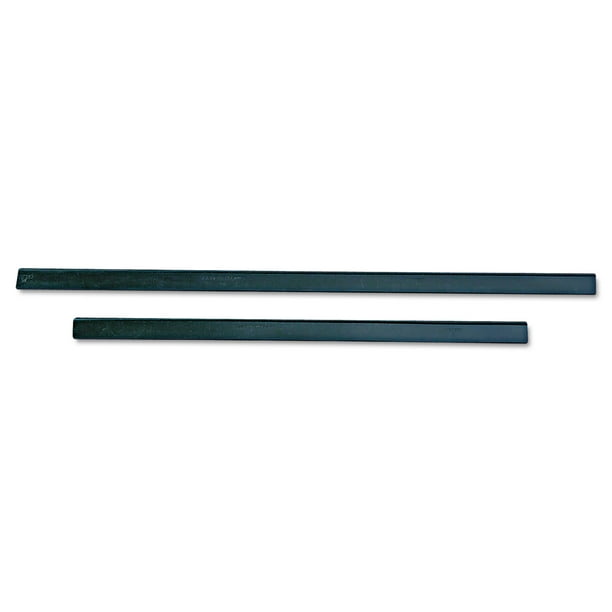 Unger ErgoTec Replacement Squeegee Blades, 12" Wide, Black Rubber, Soft