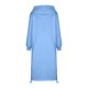 thumbnail image 5 of Vestido largo informal holgado de color liso con capucha y cordón ajustable para mujer, sudadera de felpa con bolsillo - Otoño cálido, 5 of 5