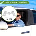 thumbnail image 2 of Unique Bargains Door Pillar Window Trim for Chevy Cruze 2011-2015 Silver Tone Front Rear Left Right Anti Scratch Sticker Pillar Posts Cover 10 Pcs, 2 of 8