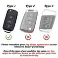 thumbnail image 3 of Xotic Tech 2X Gray TPU Full Protect Remote Control Key Fob Cover Shell Case Compatible with Volkswagen Golf GTI Rabbit R MK6 Tiguan Passat Polo MK5 Jetta UP! Beetle Santana Scirocco Eos Touran, 3 of 9