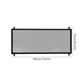 thumbnail image 2 of Mesh Pet Gate, No Drill Retractable Adjustable Dog Cat Safety Barrier, Portable Indoor Doorway Stairs Fence for Pet 70.87X28.35In, 2 of 5