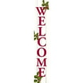 thumbnail image 3 of Allen, Kimberly 8x24 Black Modern Framed Museum Art Print Titled - Welcome Christmas Porch Sign, 3 of 5