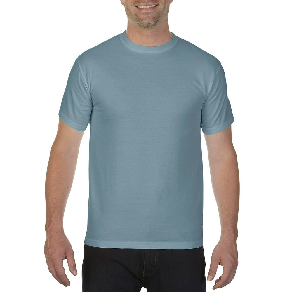blue dyed shirt